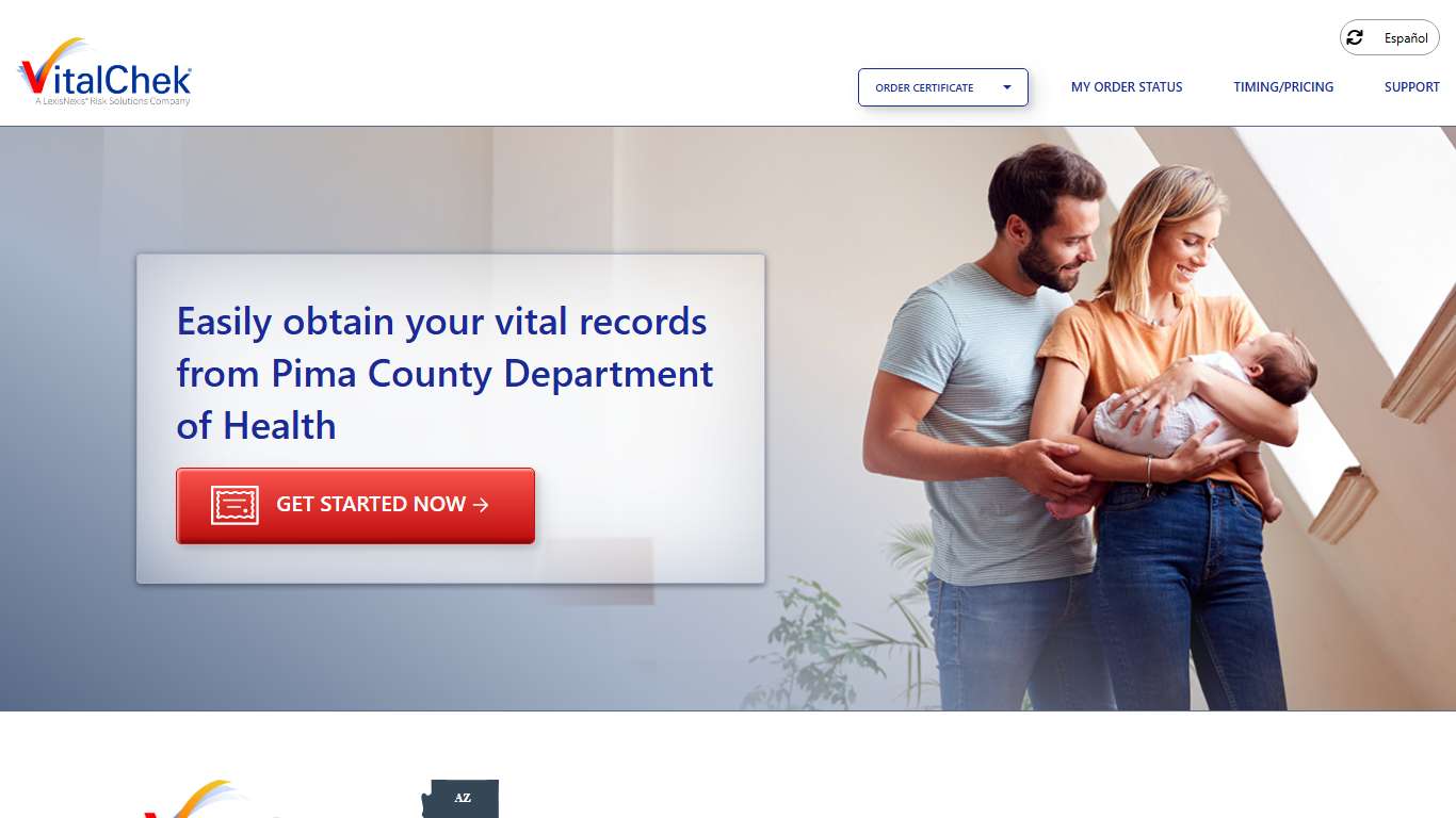Pima County Department of Health (AZ) | Order Certificates - VitalChek